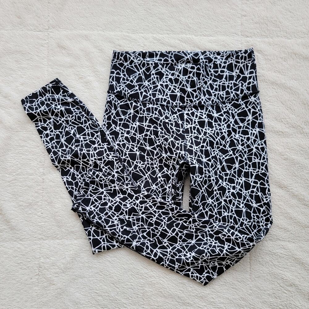 Diane Von Furstenberg Abstract Black and White Leggings